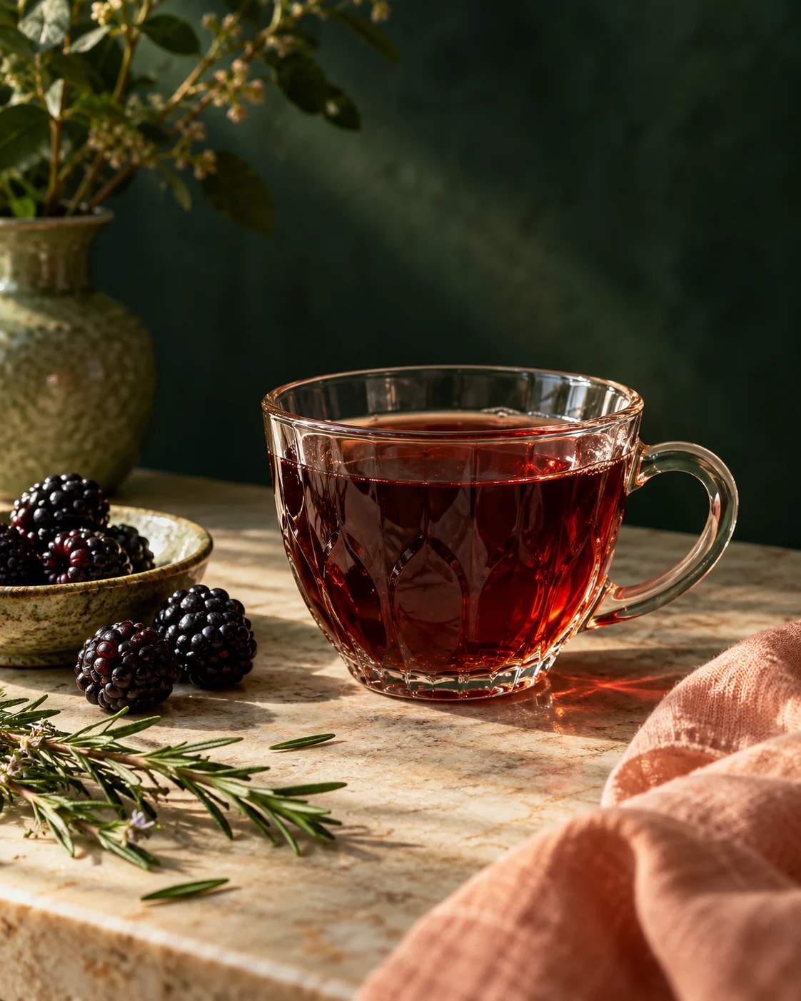 Midnight blackberry black tea