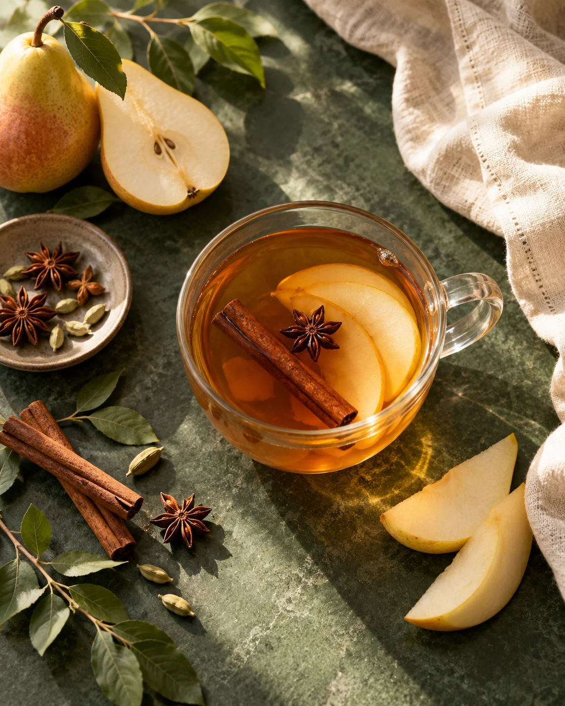 Spiced pear tea