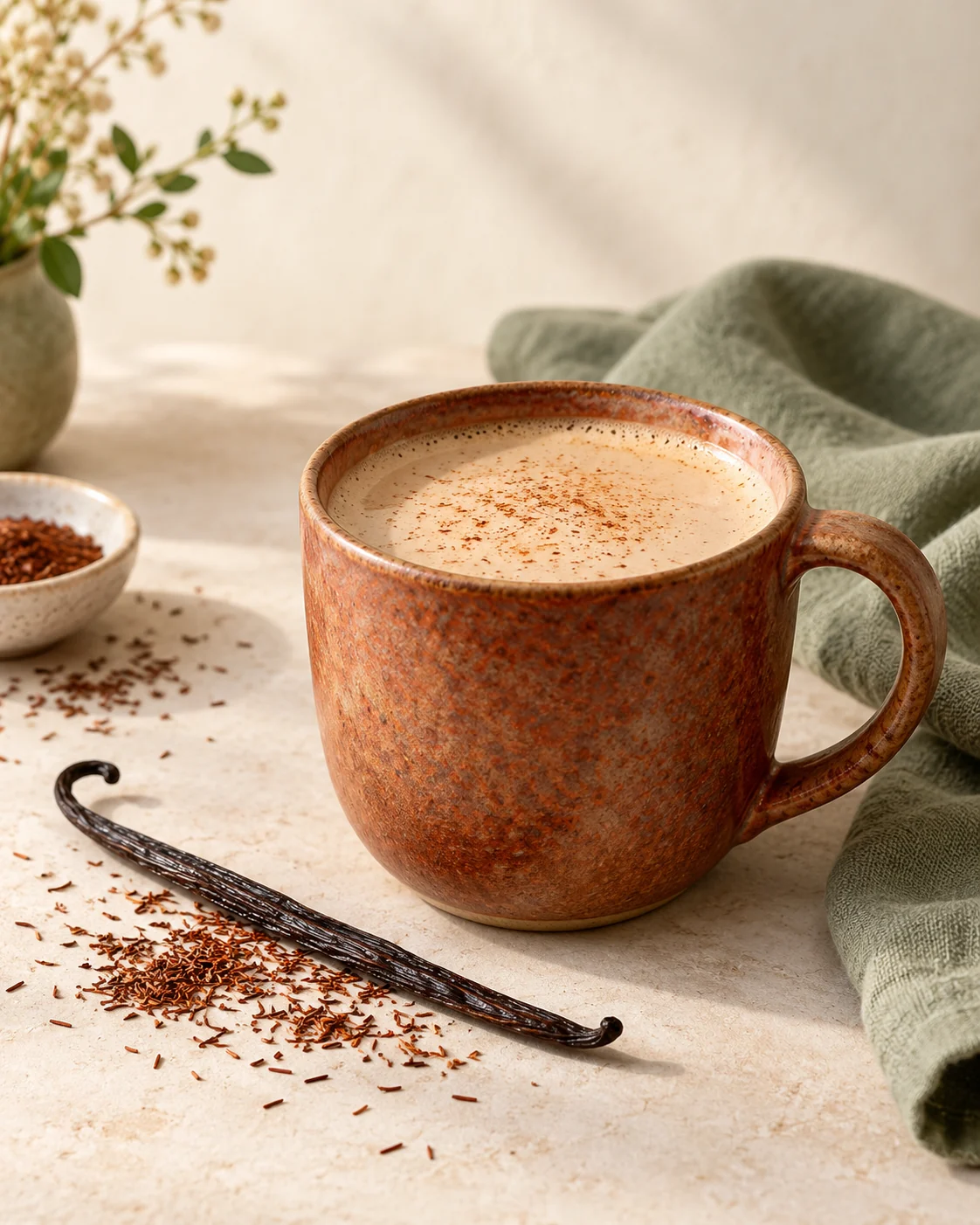 Vanilla rooibos latte